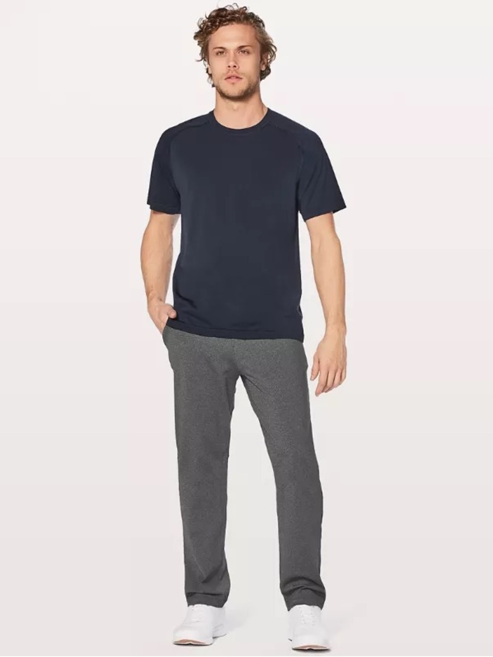 Lululemon Discipline Pant 33” in Heathered Grey Black